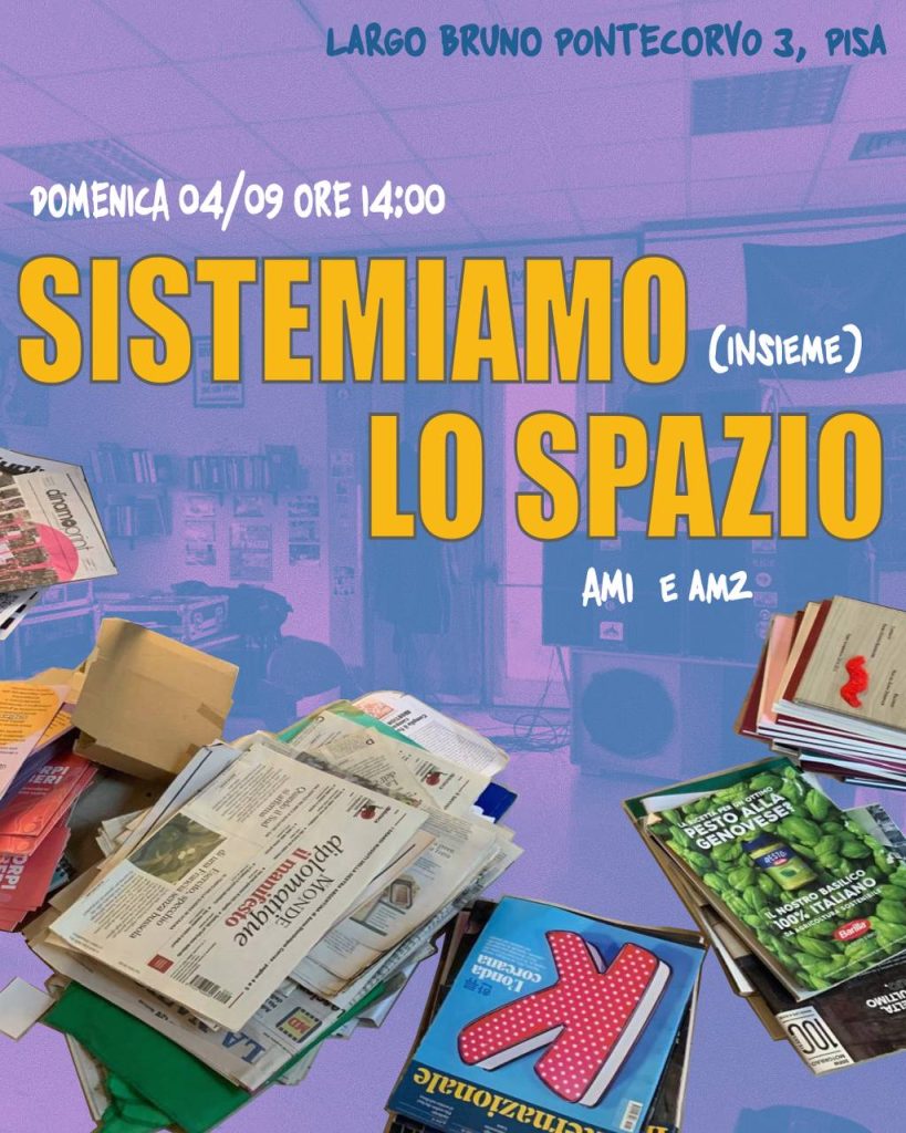 SISTEMIAMO LO SPAZIO (insieme)!